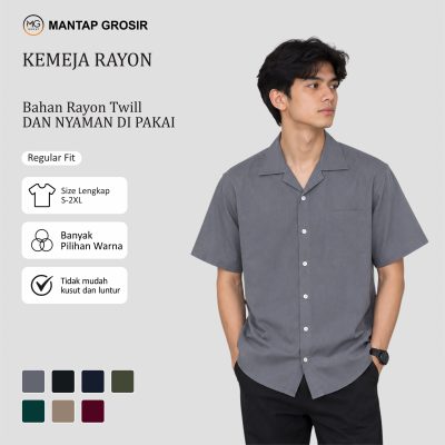 Kemeja Rayon Twill