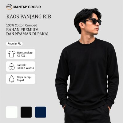 Kaos Panjang Rib