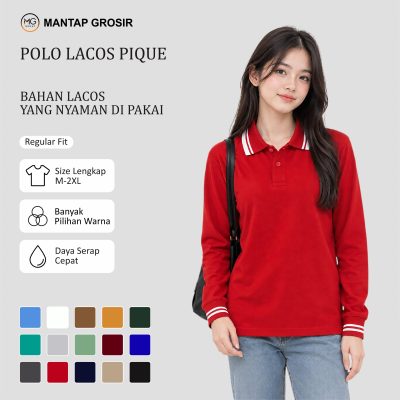 Polo Panjang Lacos Pique List