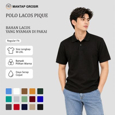 Polo Pendek Lacos Pique